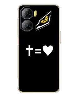Чехол для ZTE Nubia Neo 3 с картинкой «Крест и Сердце»