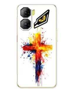 Чехол для ZTE Nubia Neo 3 с картинкой «Акварельный крест»