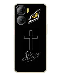 Чехол для ZTE Nubia Neo 3 с картинкой «Графический крест Jesus»