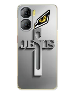 Чехол для ZTE Nubia Neo 3 с картинкой «Металлический крест Jesus»