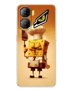 Чехол для ZTE Nubia Neo 3 с картинкой «Губка Боб повар»
