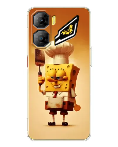 Чехол для ZTE Nubia Neo 3 с картинкой «Губка Боб повар»