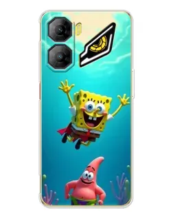 Чехол для ZTE Nubia Neo 3 с картинкой «Спанч Боб под водой»