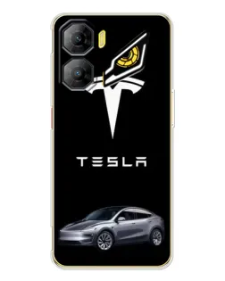 Чехол для ZTE Nubia Neo 3 с картинкой «Tesla Model Y»