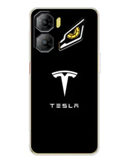 Чехол для ZTE Nubia Neo 3 с картинкой «Tesla White Logo»