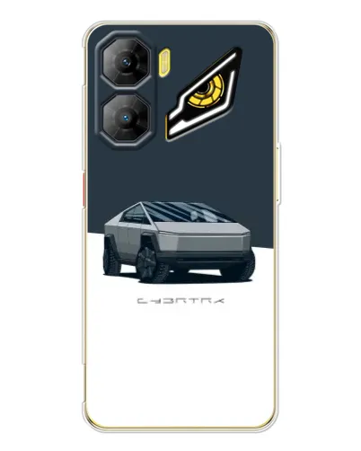 Чехол для ZTE Nubia Neo 3 с картинкой «Серебристый Cybertruck Tesla» Чехол для ZTE Nubia Neo 3 с картинкой «Серебристый Cybertruck Tesla»