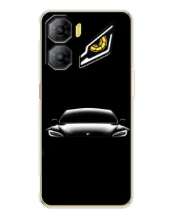 Чехол для ZTE Nubia Neo 3 с картинкой «Фары Tesla Night»