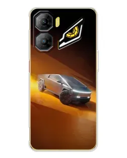 Чехол для ZTE Nubia Neo 3 с картинкой «Cybertruck в пустыне»