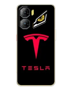 Чехол для ZTE Nubia Neo 3 с картинкой «Tesla Red Logo»
