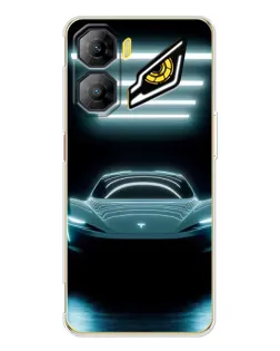 Чехол для ZTE Nubia Neo 3 с картинкой «Tesla в неоне»