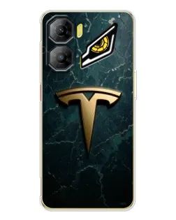 Чехол для ZTE Nubia Neo 3 с картинкой «Мраморная Tesla Gold»