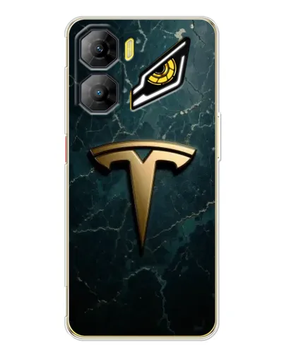 Чехол для ZTE Nubia Neo 3 с картинкой «Мраморная Tesla Gold» Чехол для ZTE Nubia Neo 3 с картинкой «Мраморная Tesla Gold»