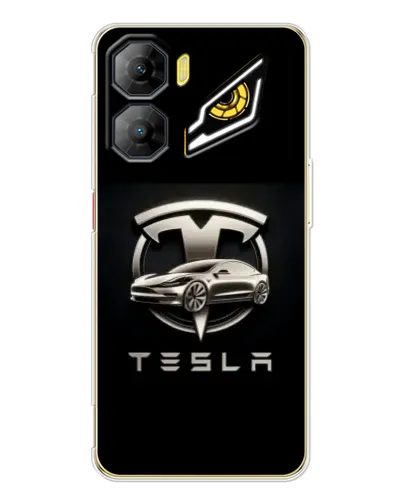 Чехол для ZTE Nubia Neo 3 с картинкой «Tesla — серебристое авто» Чехол для ZTE Nubia Neo 3 с картинкой «Tesla — серебристое авто»