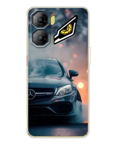Чехол для ZTE Nubia Neo 3 с картинкой «Mercedes — ночной город»