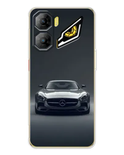Чехол для ZTE Nubia Neo 3 с картинкой «Mercedes на черном»