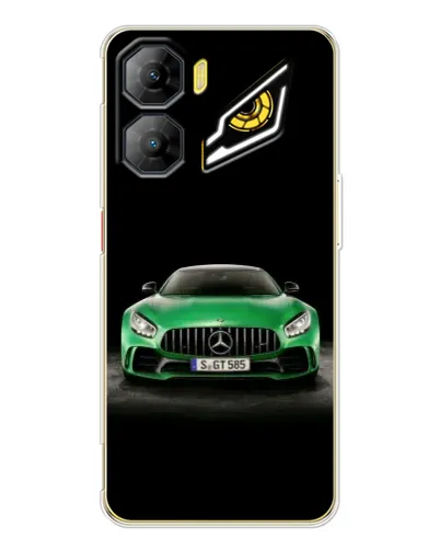 Чехол для ZTE Nubia Neo 3 с картинкой «Mercedes — неоновый лого»