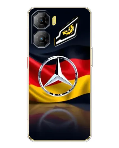 Чехол для ZTE Nubia Neo 3 с картинкой «Mercedes — флаг Германии»