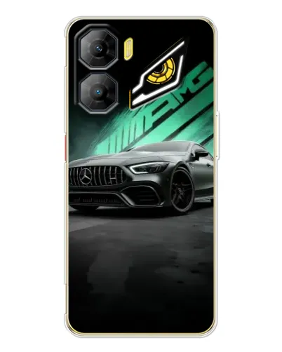 Чехол для ZTE Nubia Neo 3 с картинкой «Темный Mercedes AMG»