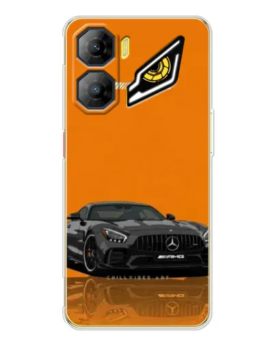 Чехол для ZTE Nubia Neo 3 с картинкой «Оранжевый Mercedes AMG»