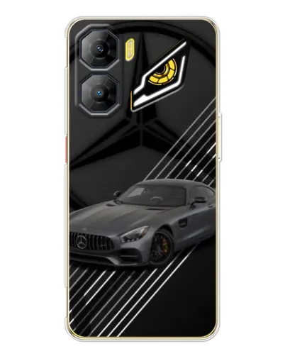 Чехол для ZTE Nubia Neo 3 с картинкой «Mercedes AMG — графика»