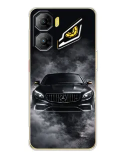 Чехол для ZTE Nubia Neo 3 с картинкой «Mercedes в дыму»
