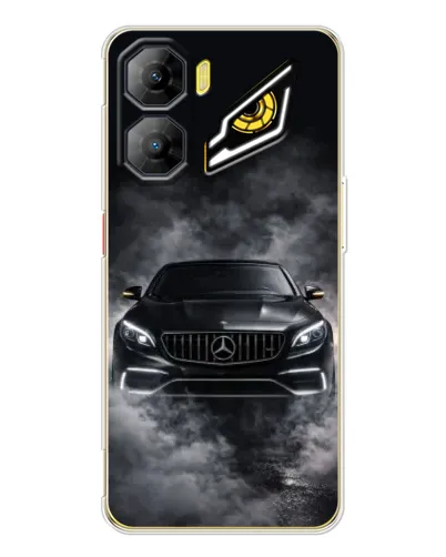 Чехол для ZTE Nubia Neo 3 с картинкой «Mercedes в дыму»