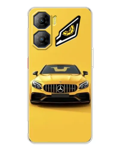 Чехол для ZTE Nubia Neo 3 с картинкой «Желтый Mercedes GT»