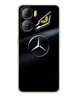 Чехол для ZTE Nubia Neo 3 с картинкой «Mercedes на металле»