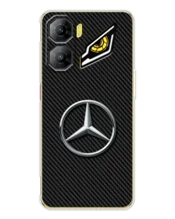 Чехол для ZTE Nubia Neo 3 с картинкой «Карбоновый Mercedes стиль»