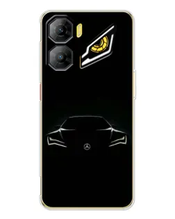 Чехол для ZTE Nubia Neo 3 с картинкой «Mercedes — силуэт авто»