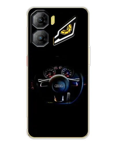 Чехол для ZTE Nubia Neo 3 с картинкой «Салон Audi — руль»