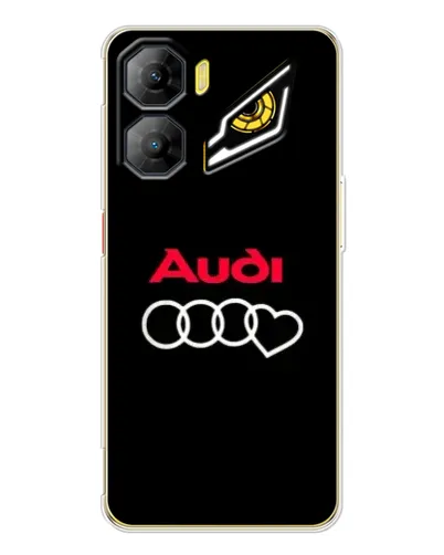 Чехол для ZTE Nubia Neo 3 с картинкой «Логотип Audi Heart»