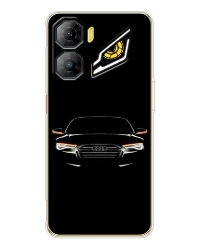 Чехол для ZTE Nubia Neo 3 с картинкой «Audi — ночной контур»