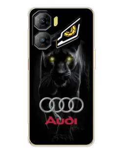 Чехол для ZTE Nubia Neo 3 с картинкой «Пантера и Audi»