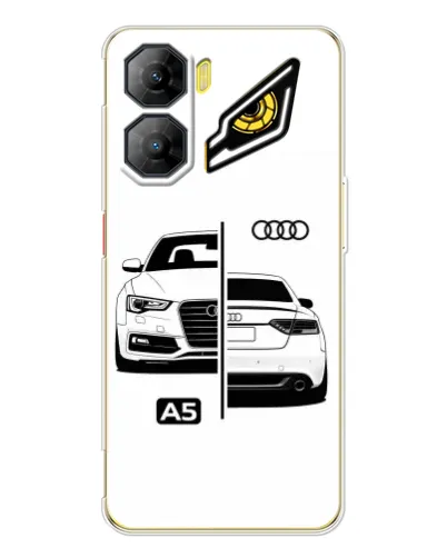 Чехол для ZTE Nubia Neo 3 с картинкой «Audi — контрастный дизайн»