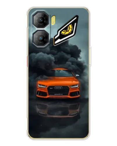 Чехол для ZTE Nubia Neo 3 с картинкой «Audi в облаках дыма»