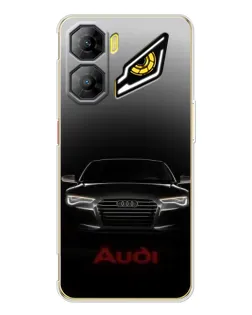 Чехол для ZTE Nubia Neo 3 с картинкой «Audi — градиентный контур»