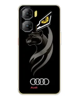 Чехол для ZTE Nubia Neo 3 с картинкой «Графика — пантера и Audi»