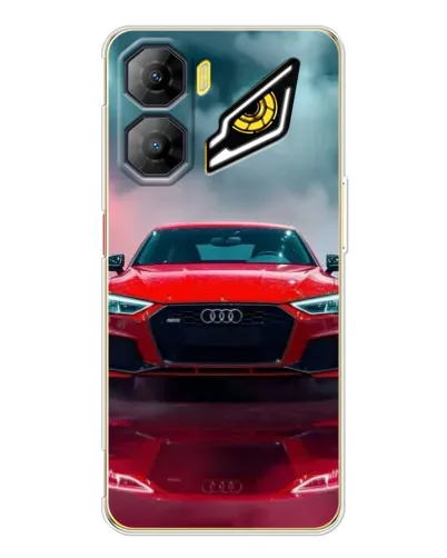Чехол для ZTE Nubia Neo 3 с картинкой «Audi RS — красный стиль»