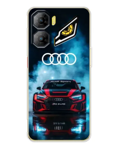 Чехол для ZTE Nubia Neo 3 с картинкой «Audi Sport — неон»