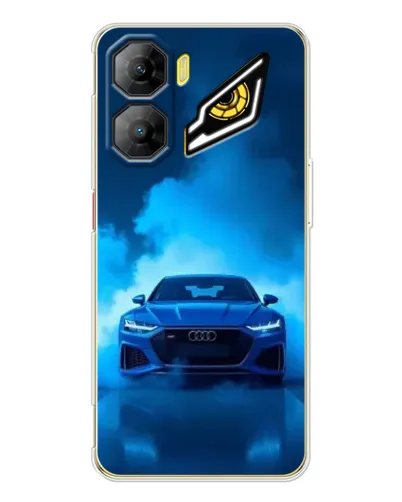 Чехол для ZTE Nubia Neo 3 с картинкой «Audi — голубая энергия»
