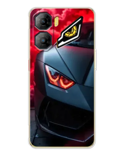 Чехол для ZTE Nubia Neo 3 с картинкой «Lamborghini красное сияние»