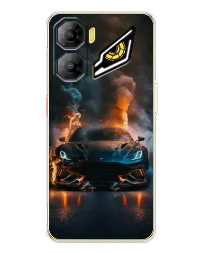 Чехол для ZTE Nubia Neo 3 с картинкой «Lamborghini дымная эстетика»
