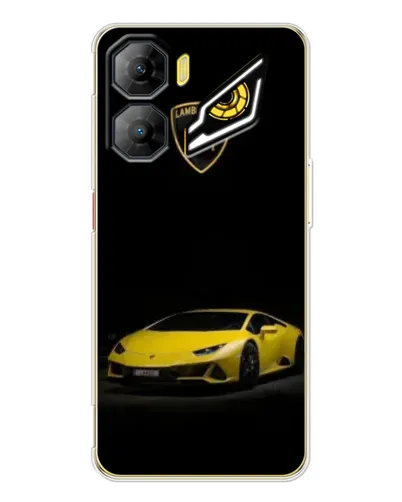 Чехол для ZTE Nubia Neo 3 с картинкой «Lamborghini желтый акцент»