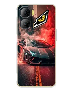Чехол для ZTE Nubia Neo 3 с картинкой «Lamborghini красный дым»
