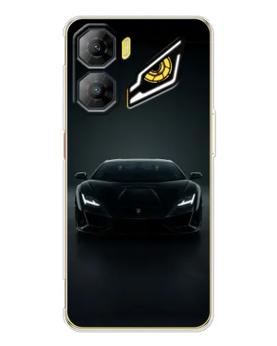 Чехол для ZTE Nubia Neo 3 с картинкой «Черный Lamborghini Aventador»