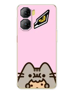 Чохол для ZTE Nubia Neo 3 з картинкою «Pusheen та печиво»