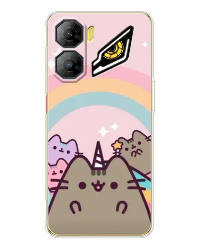 Чехол для ZTE Nubia Neo 3 с картинкой «Единорог Pusheen»