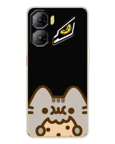 Чехол для ZTE Nubia Neo 3 с картинкой «Пушин на черном»