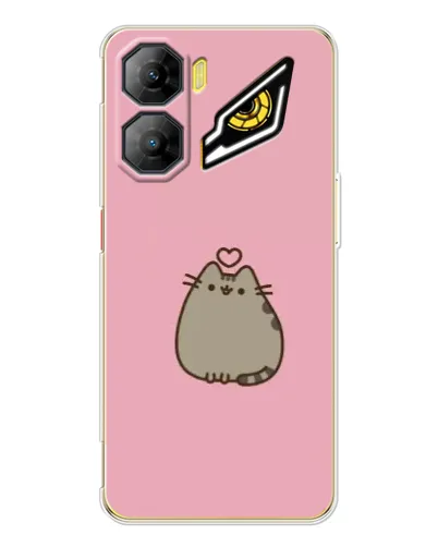 Чехол для ZTE Nubia Neo 3 с картинкой «Pusheen сердце»